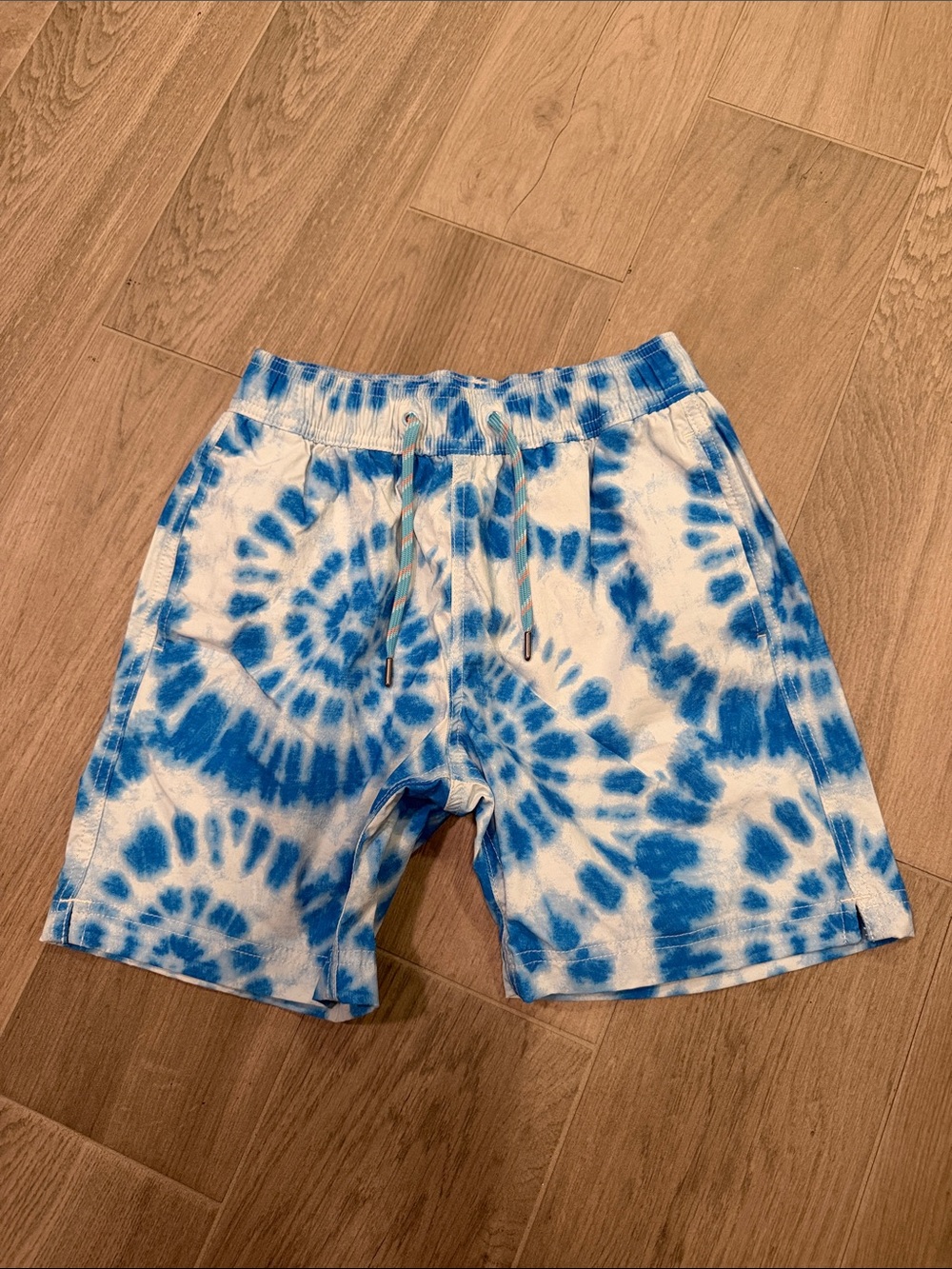 Crewcuts Boys Tie-Dye Blue & White Swim Shorts Size 10